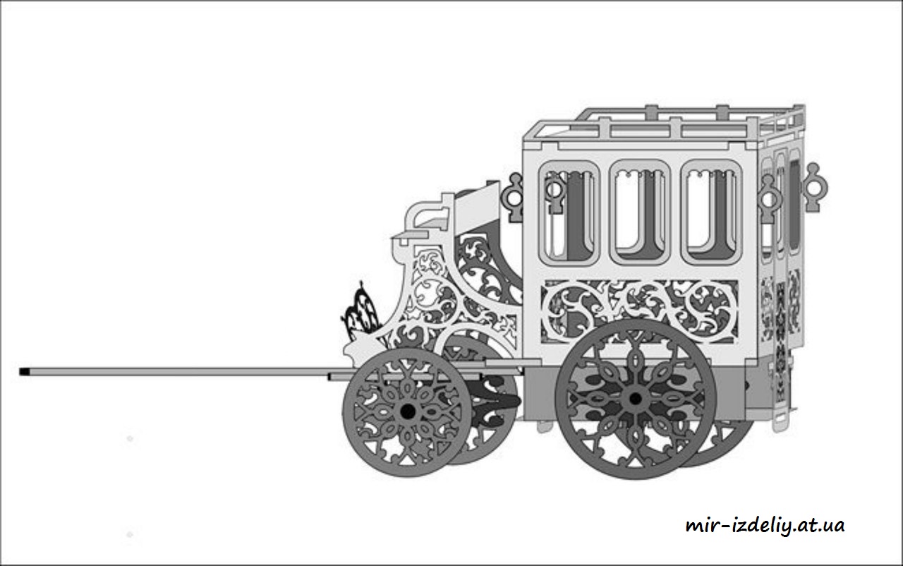 Карета из фанеры вариант №4