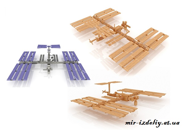 Космическая станция из фанеры
