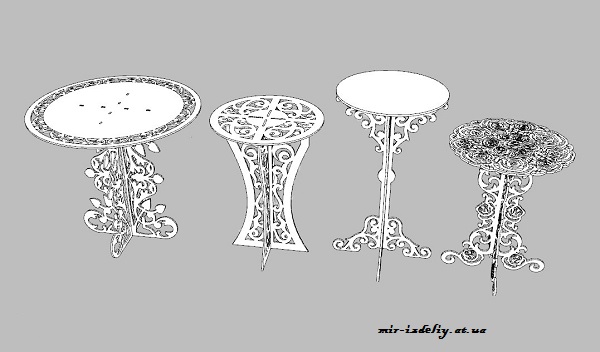 Столики свадебные из фанеры