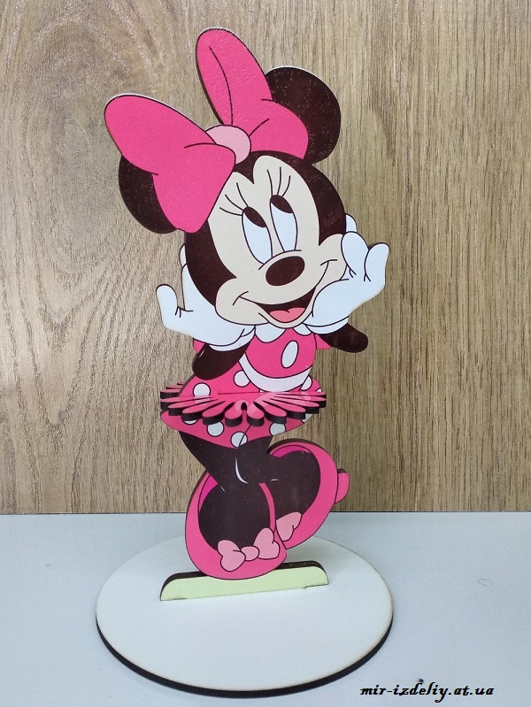 Салфетница minnie mouse из фанеры