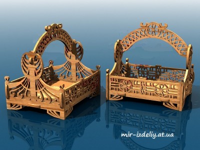 Корзинка витой луч из фанеры