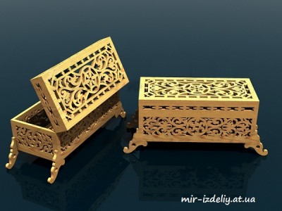 Шкатулка с пиктограммой из фанеры
