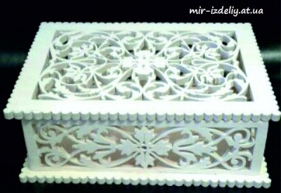 Шкатулка Резной четырехлистник из фанеры