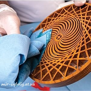 Подставка под горячее Спираль из фанеры или дерева
