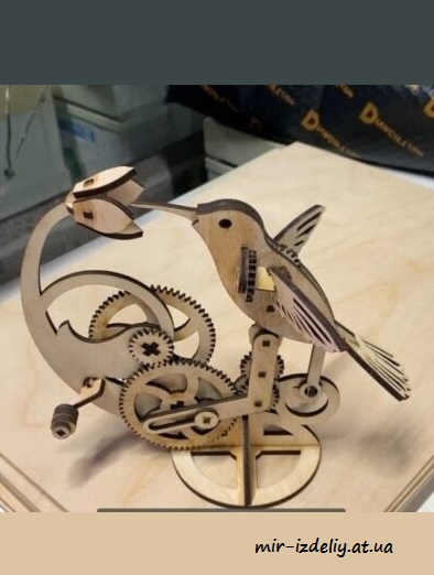 чертеж механической птицы из фанеры