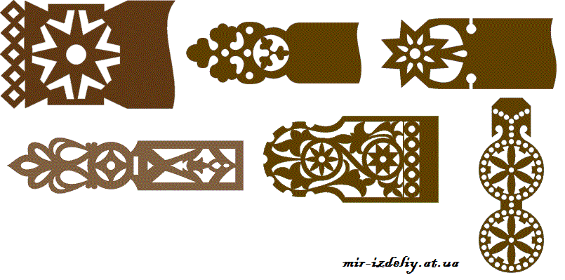 Орнаменты полотенец из фанеры